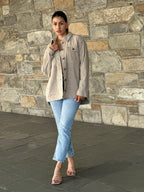 Oversized Corduroy Shacket Button Down Utility - Crowned Energy CO.