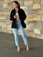 Oversized Corduroy Shacket Button Down Utility - Crowned Energy CO.