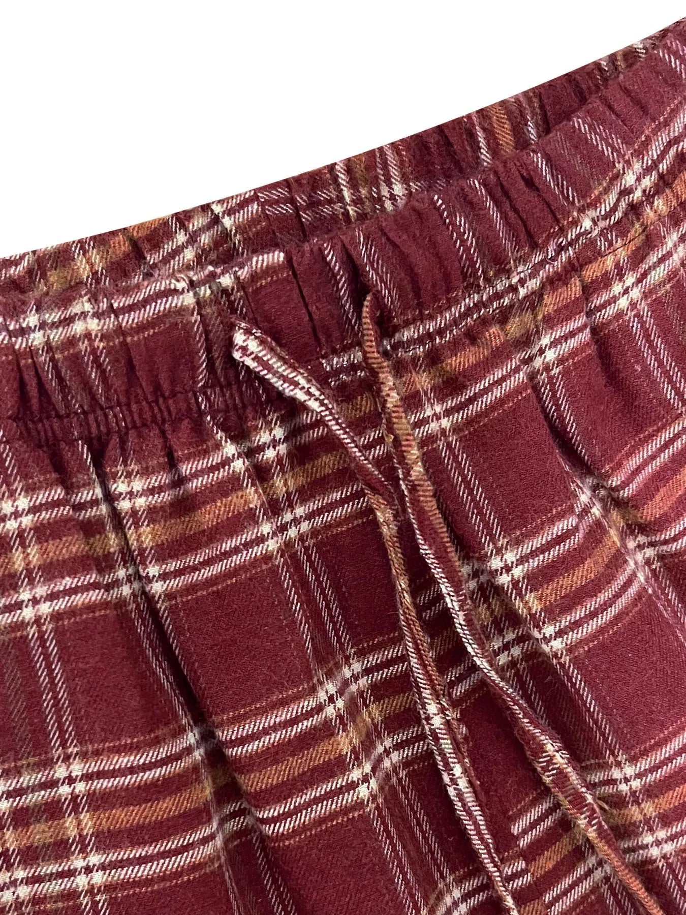 Plaid Drawstring Wide Leg Pants - Goddess Vibes