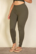 Plus Basic Solid Leggings - Goddess Vibes