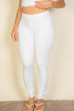 Plus Basic Solid Leggings - Goddess Vibes