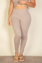 Plus Basic Solid Leggings - Goddess Vibes