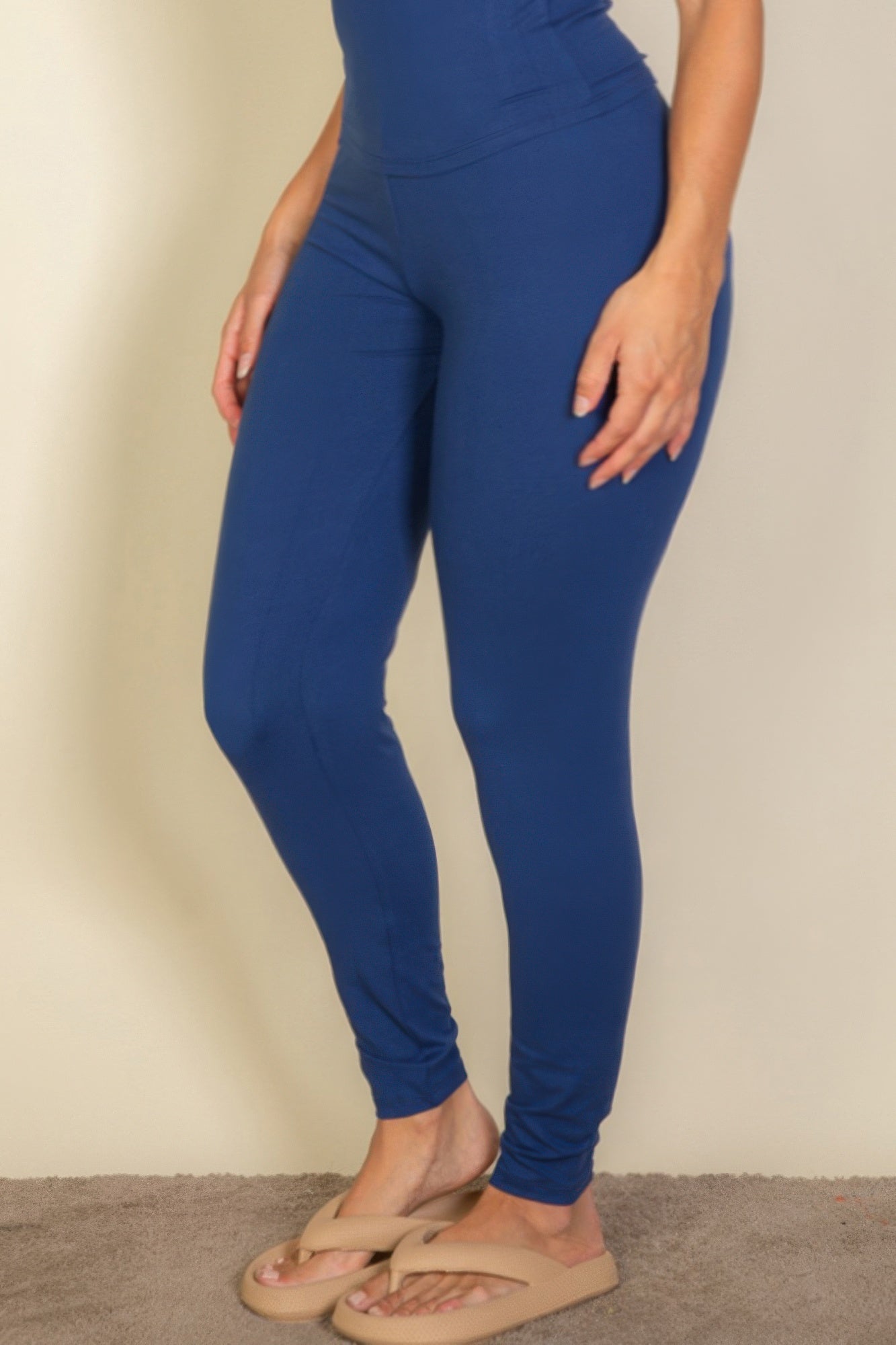 Plus Basic Solid Leggings - Goddess Vibes