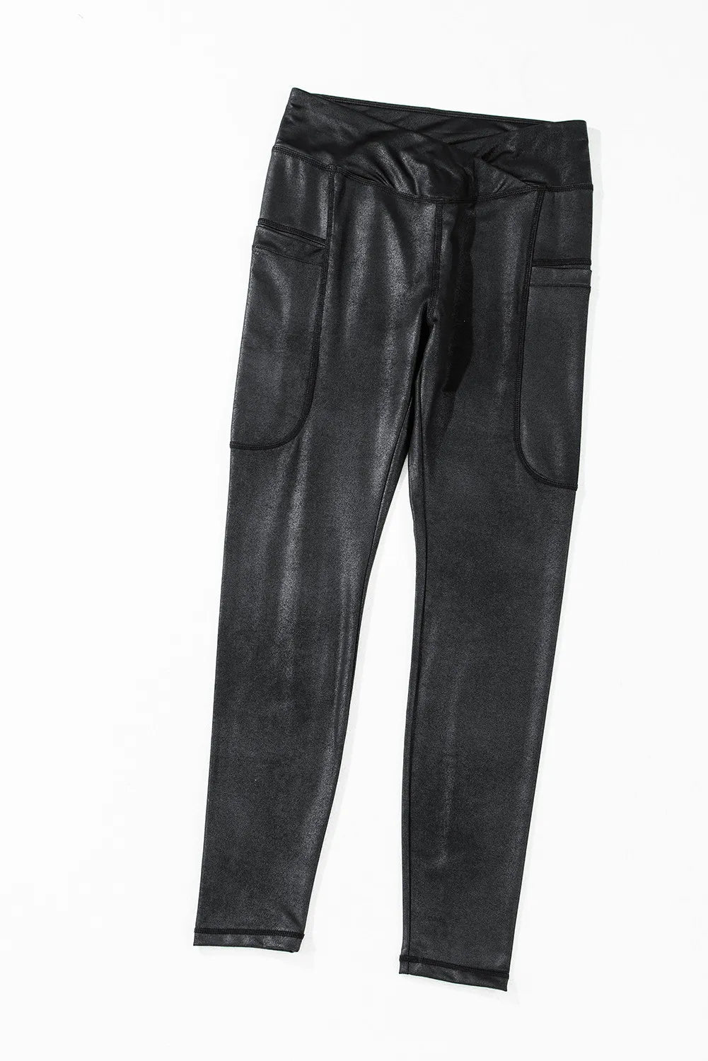 Pocketed V - Cut Waist Leggings - Crowned Energy CO.