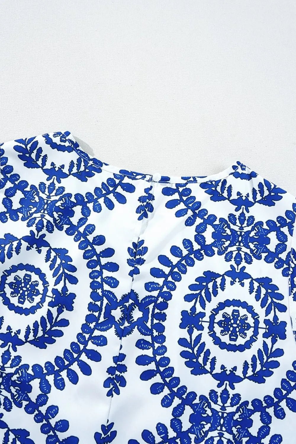 Crowned Energy CO. Blue / S Trendsi Shirt Printed Crew Neck Sleeveless Top