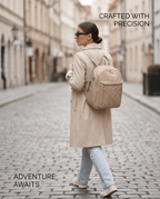 Quilted Oxford Backpack in Durable Oxford Cloth - Crowned Energy CO.