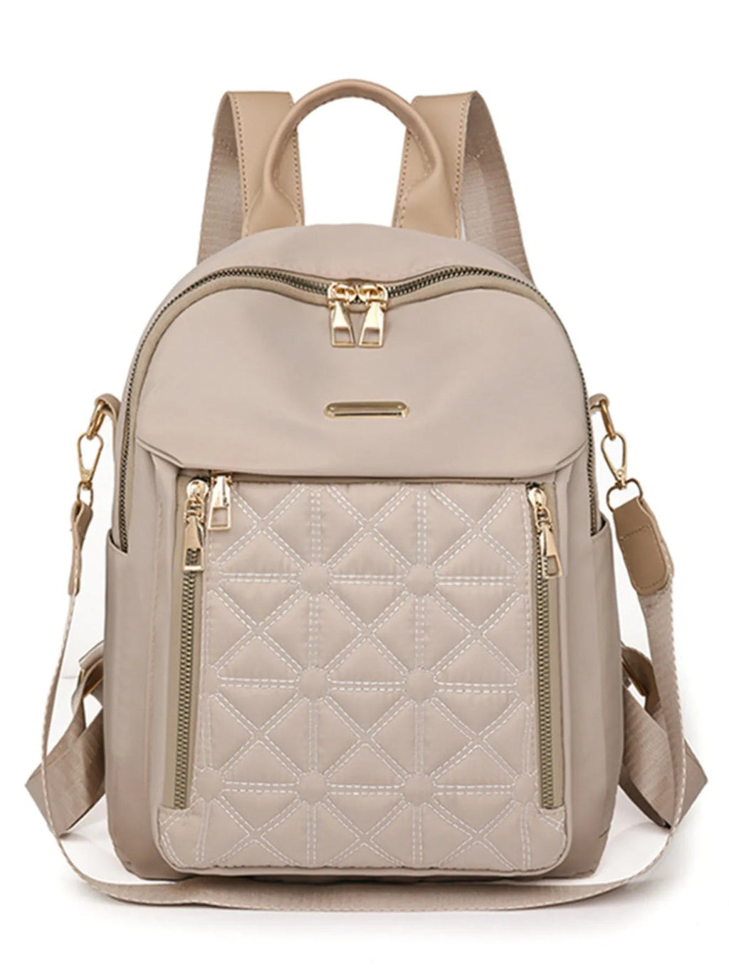 Quilted Oxford Cloth Backpack Bag - Goddess Vibes