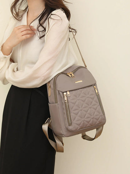 Quilted Oxford Cloth Backpack Bag - Goddess Vibes