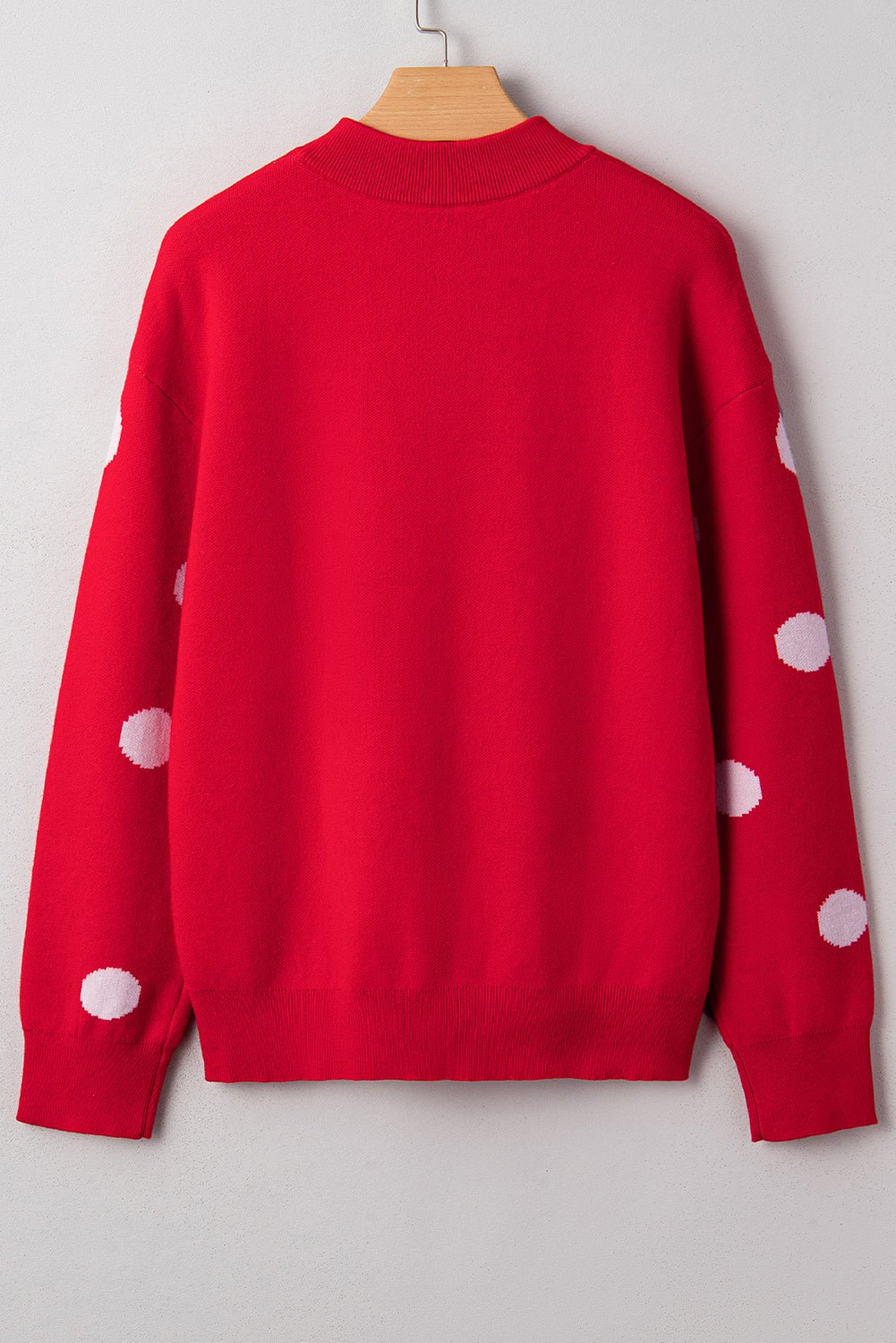 Crowned Energy CO. Red Dahlia / S / 52%Viscose+26%Polyester+22%Polyamide Dear-Lover Dropshipping Sweaters & Cardigans/Sweaters Red Dahlia LET IT SNOW Graphic Christmas Holiday Loose Sweater