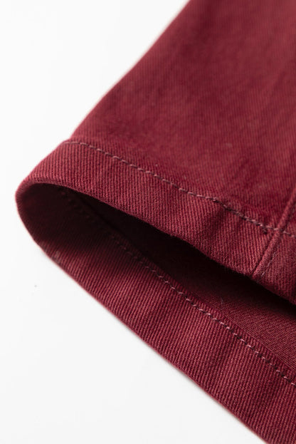 Red Dahlia Loose Straight High Waist Solid Color Jeans - Crowned Energy CO.