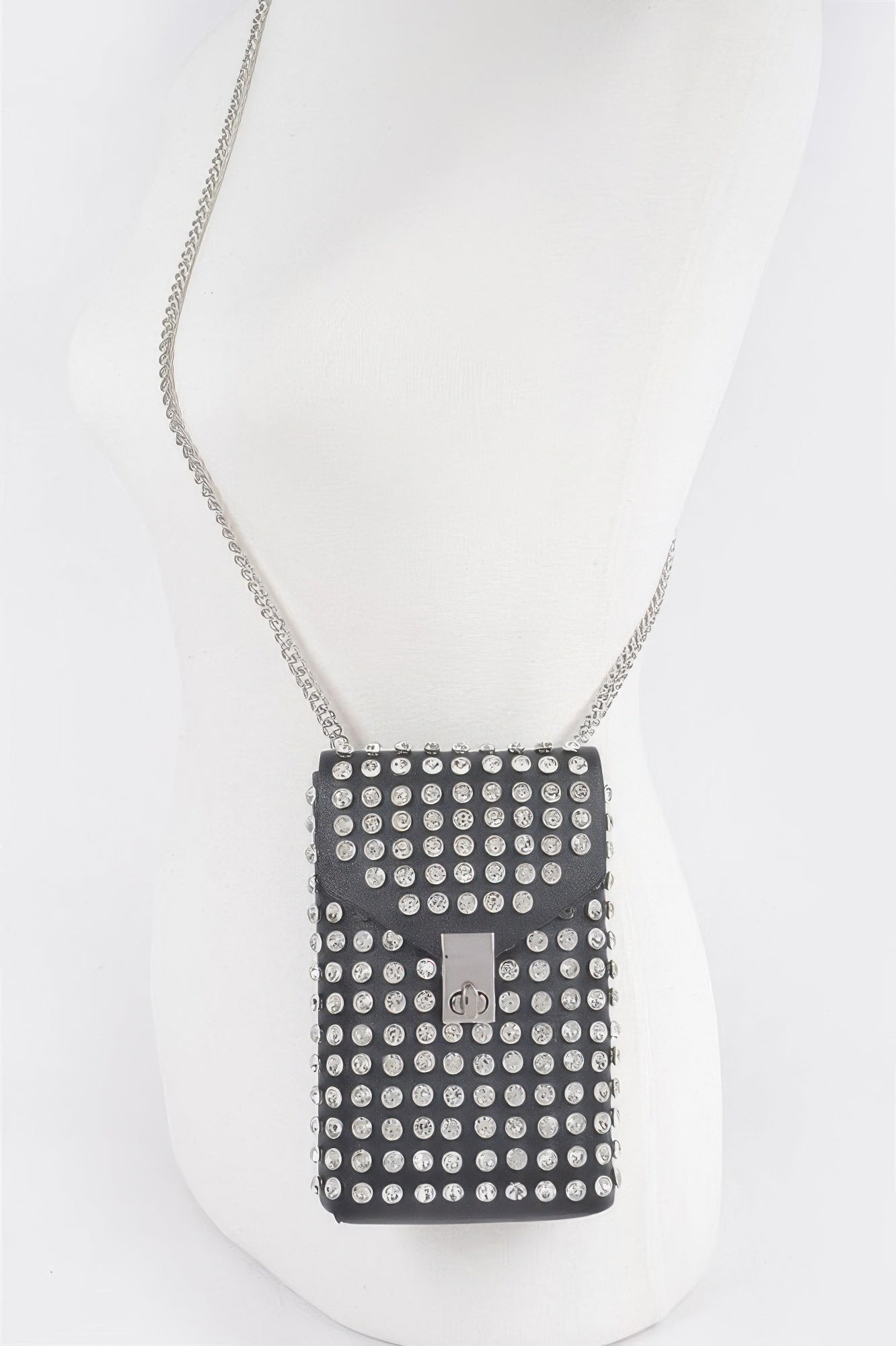 Rhinestone Cellphone Crossbody Belt Bag - Crowned Energy CO.