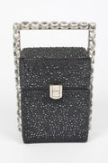 Rhinestone Handle Stoned Party Clutch - Crowned Energy CO.