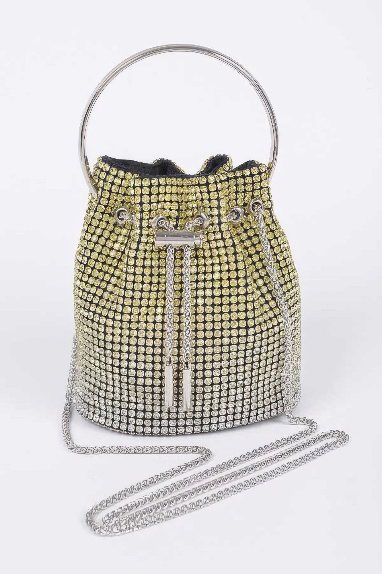 Rhinestone Ombre Bucket Bag - Crowned Energy CO.