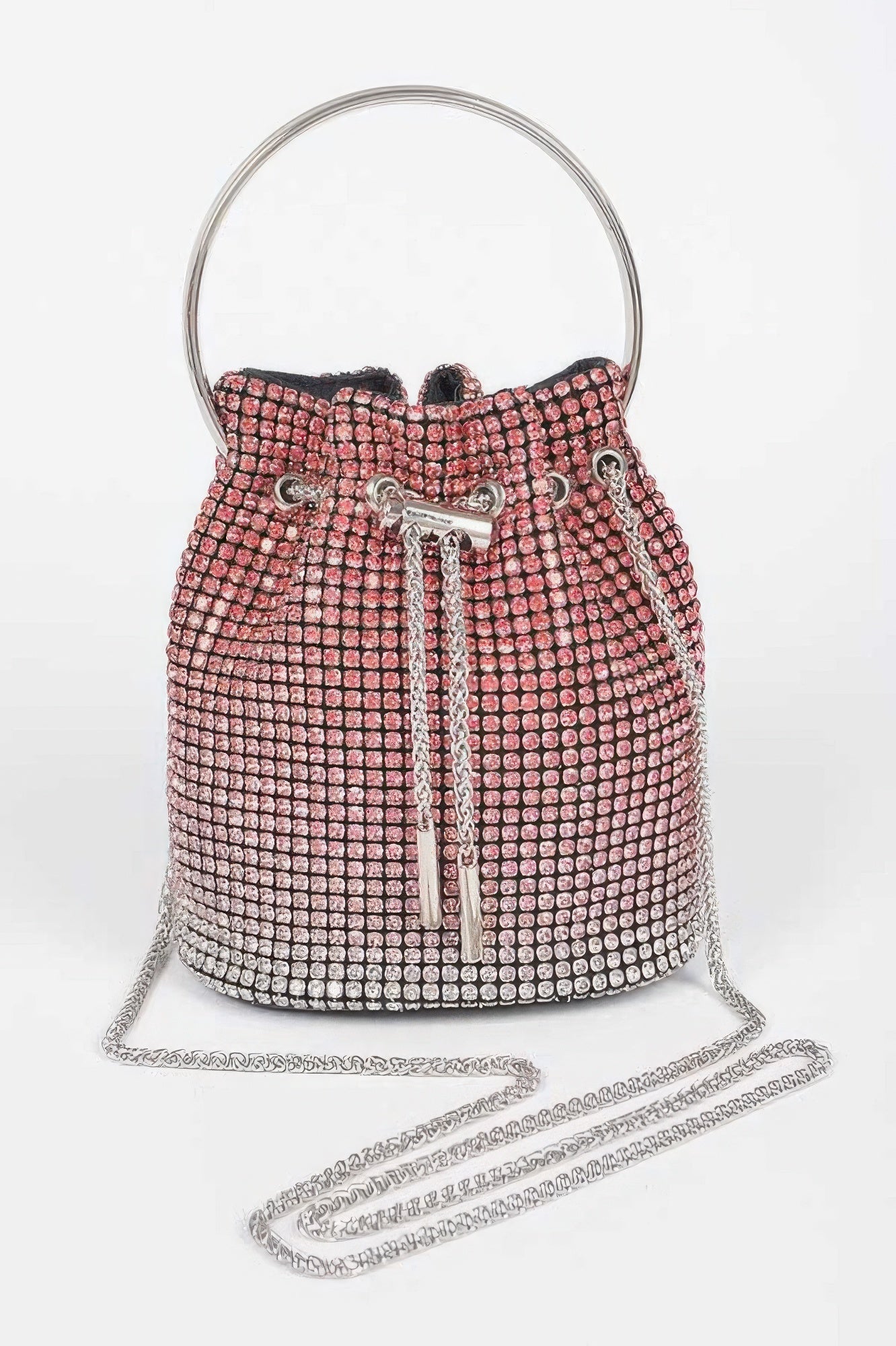 Rhinestone Ombre Bucket Bag - Crowned Energy CO.