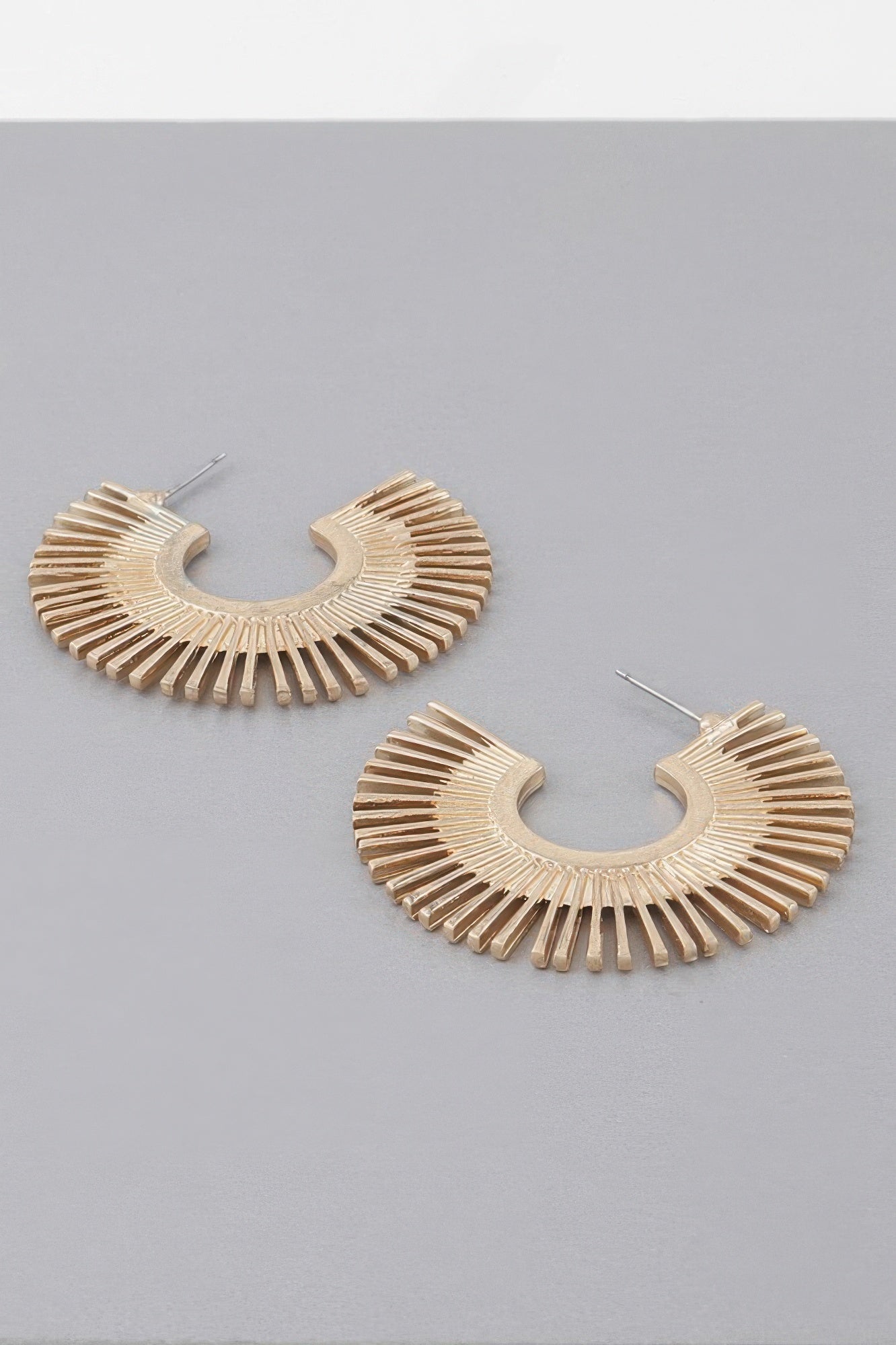 Rising Disk Hoop Earrings - Crowned Energy CO.