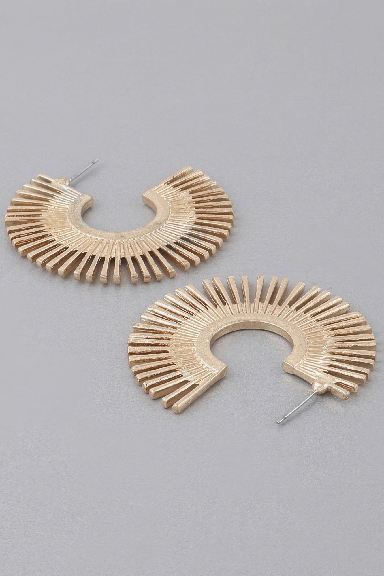 Rising Disk Hoop Earrings - Crowned Energy CO.