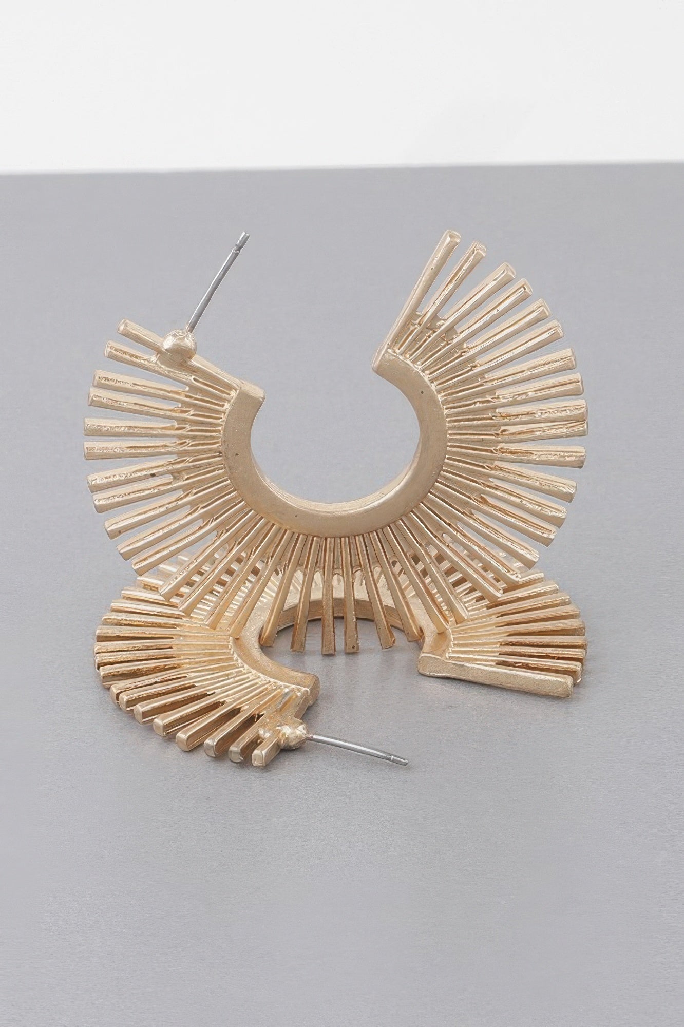 Rising Disk Hoop Earrings - Crowned Energy CO.