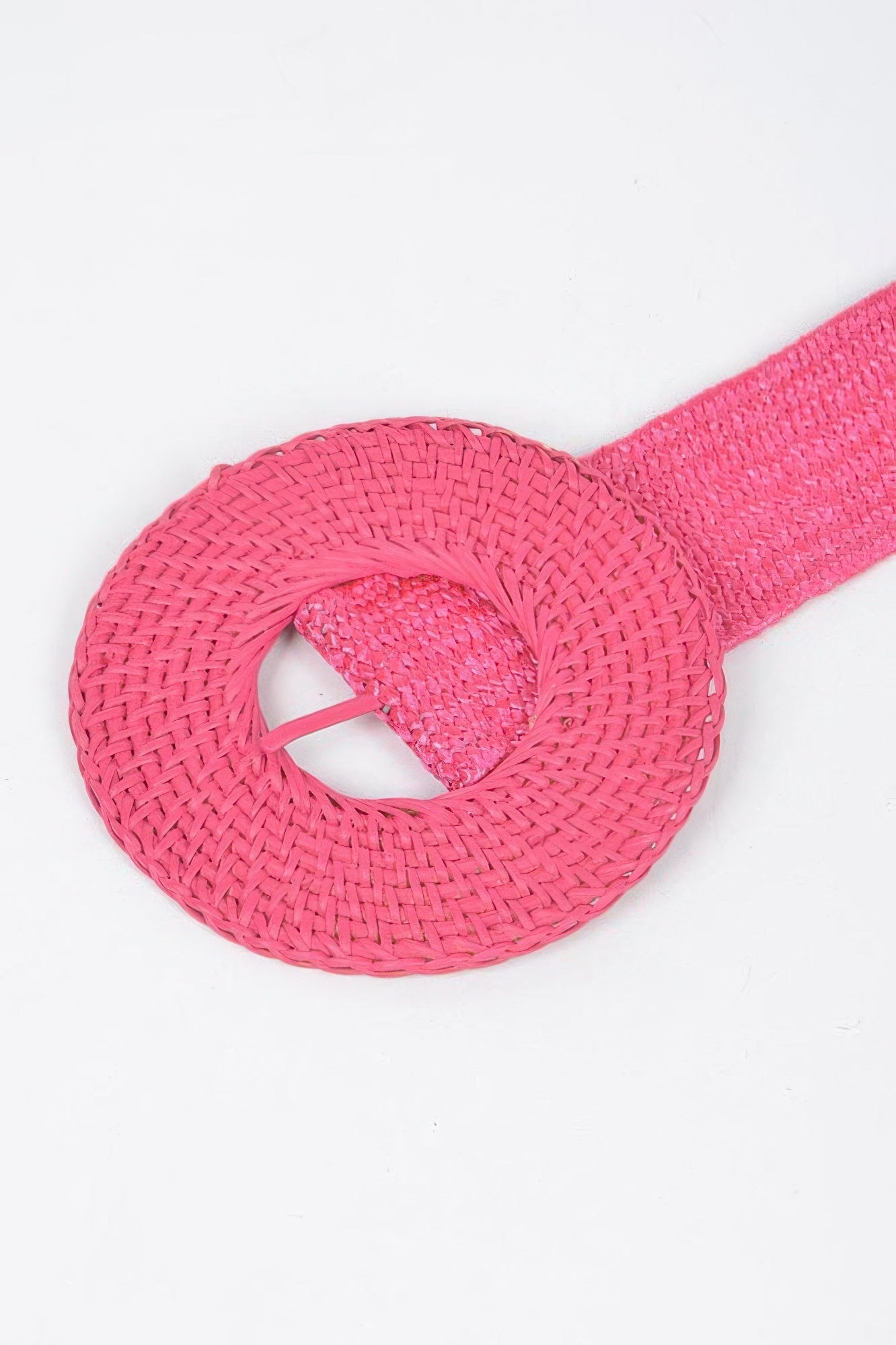 Round Handmade Bamboo Buckle Elastic Belt - Crowned Energy CO.