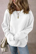 Round Neck Long Sleeve Sweatshirt - Goddess Vibes