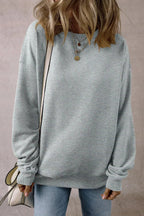 Round Neck Long Sleeve Sweatshirt - Goddess Vibes