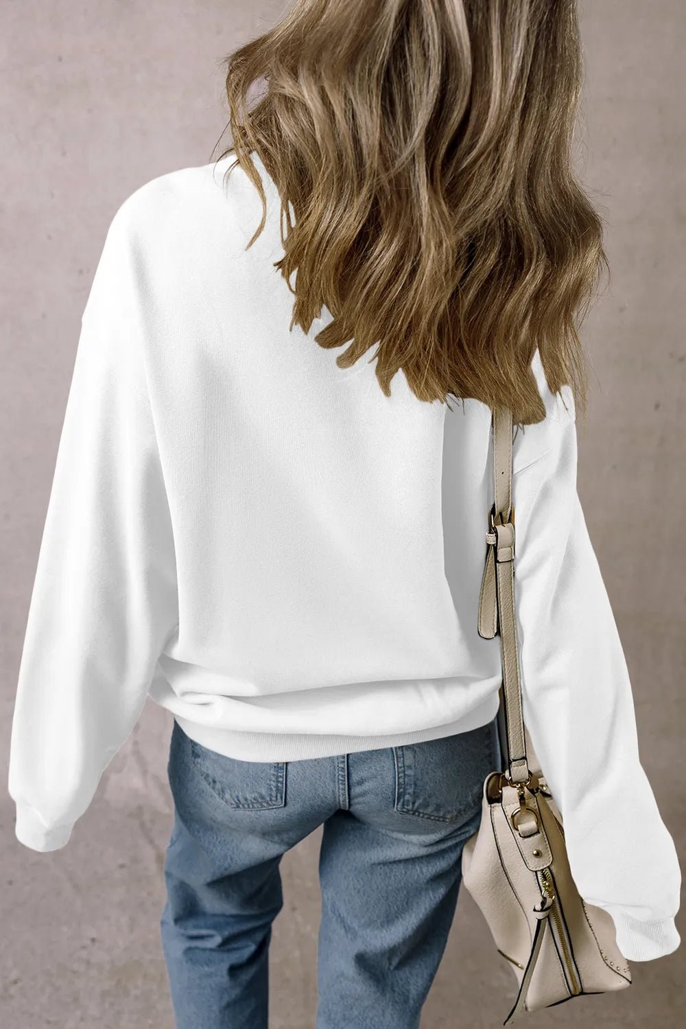 Round Neck Long Sleeve Sweatshirt - Goddess Vibes