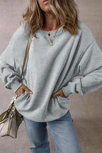 Round Neck Long Sleeve Sweatshirt - Goddess Vibes