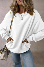Round Neck Long Sleeve Sweatshirt - Goddess Vibes