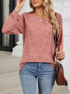 Round Neck Long Sleeve T-Shirt - Goddess Vibes
