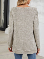 Round Neck Long Sleeve T-Shirt - Goddess Vibes