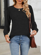 Round Neck Long Sleeve T-Shirt - Goddess Vibes