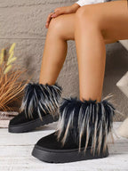 Round Toe Platform Boots - Goddess Vibes