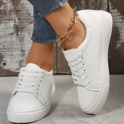 Round Toe Platform Sneakers - Goddess Vibes