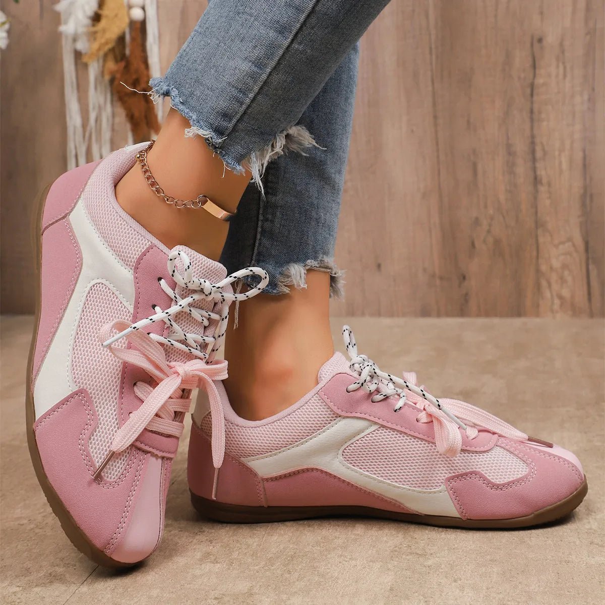 Round Toe Platform Sneakers - Goddess Vibes