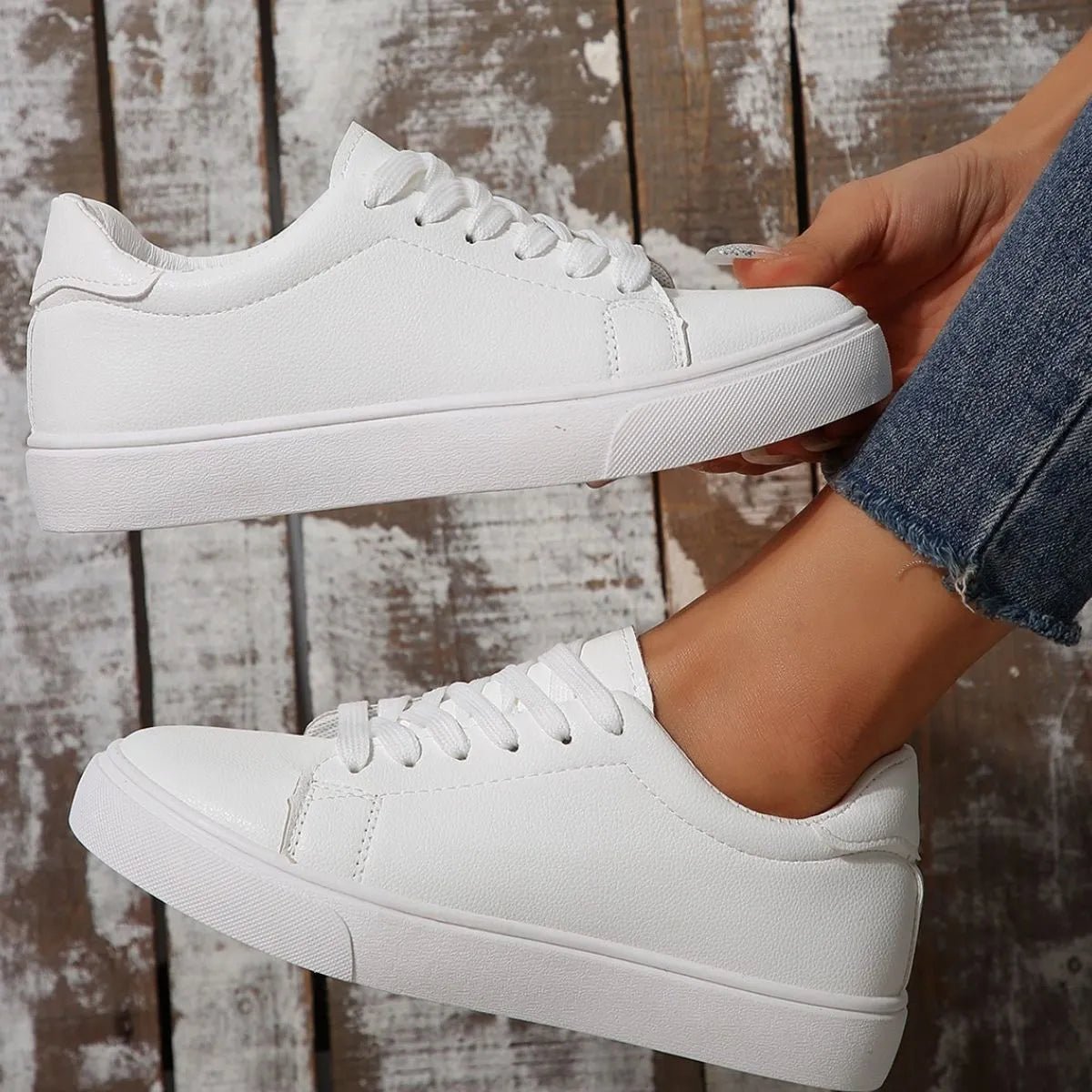 Round Toe Platform Sneakers - Goddess Vibes