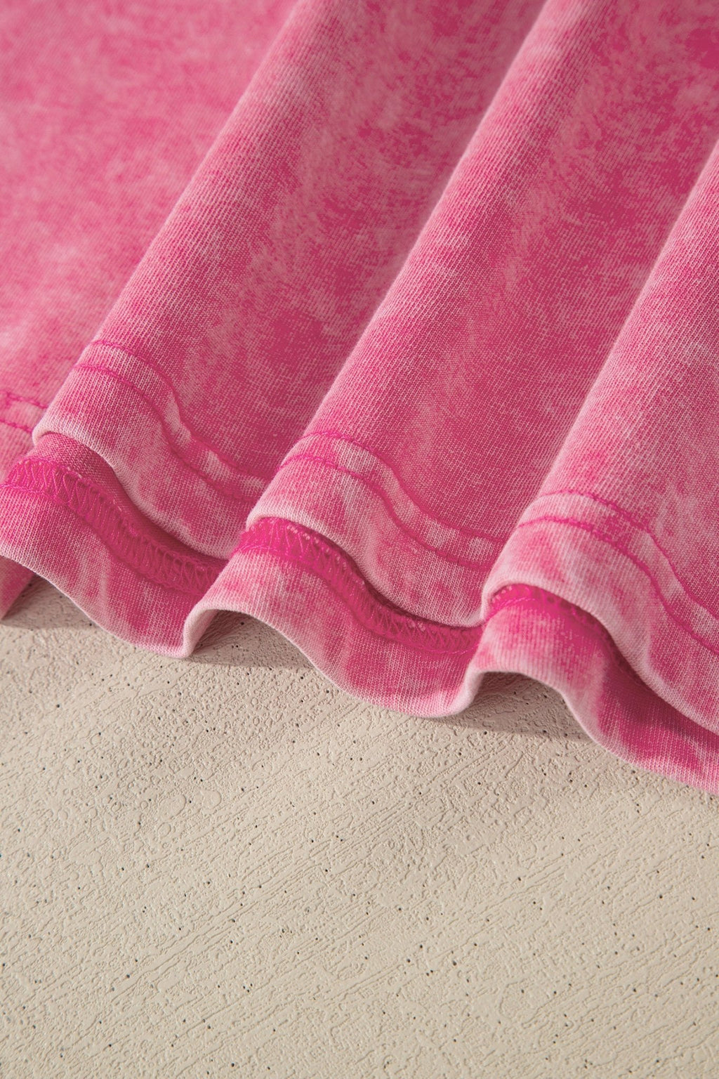 Sachet Pink Solid Color Cotton Mineral Washed Oversize Tee - Crowned Energy CO.