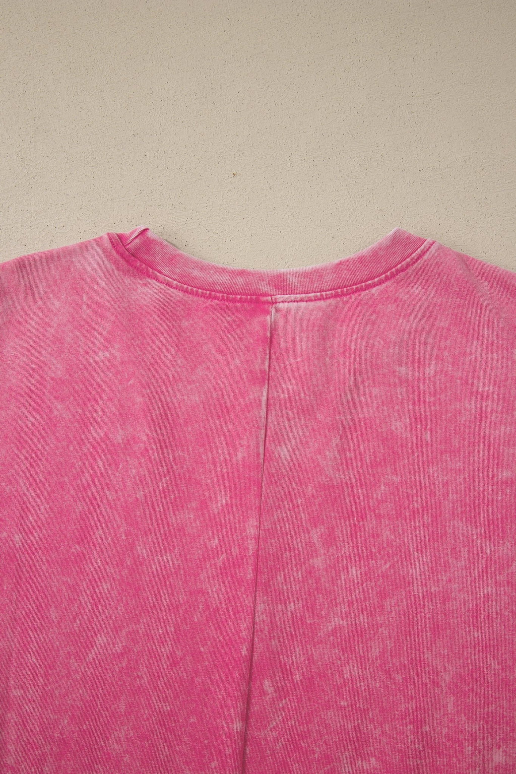 Sachet Pink Solid Color Cotton Mineral Washed Oversize Tee - Crowned Energy CO.