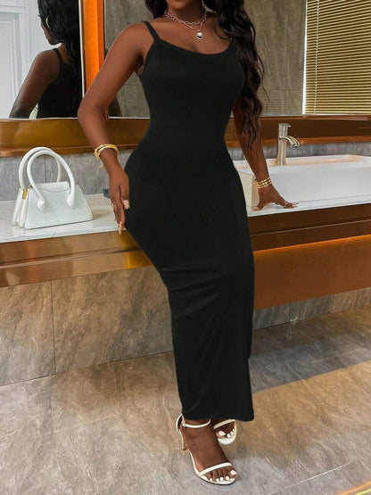 Scoop Neck Maxi Cami Dress - Goddess Vibes