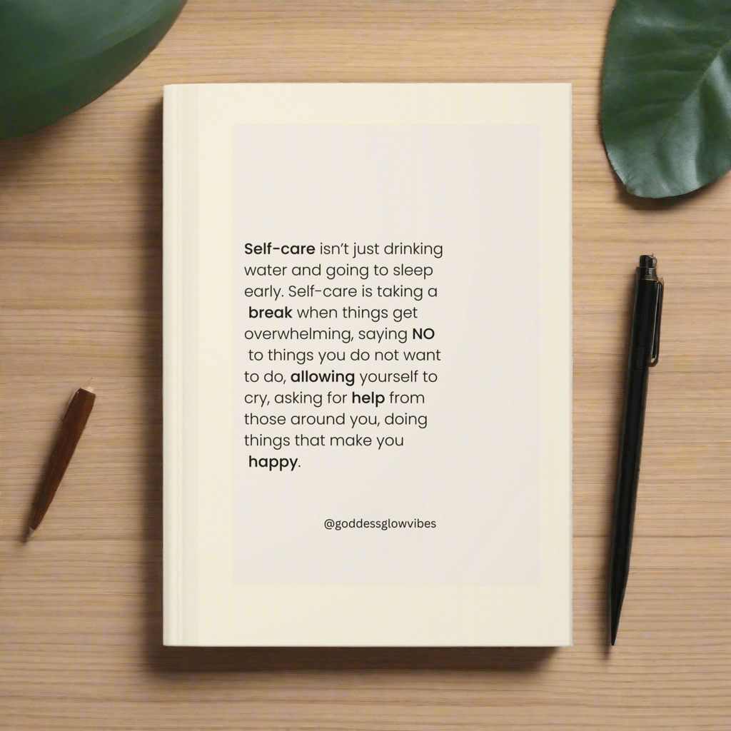 Self - Care Hardcover Journal, Inspirational Notebook for Mental Health, Gratitude Journal, Wellness Gift, Personal Development Diary - Goddess Vibes
