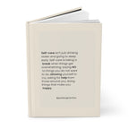 Self - Care Hardcover Journal, Inspirational Notebook for Mental Health, Gratitude Journal, Wellness Gift, Personal Development Diary - Goddess Vibes