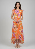 Shelby & Palmer Floral Ruffled Sleeve - Crowned Energy CO.