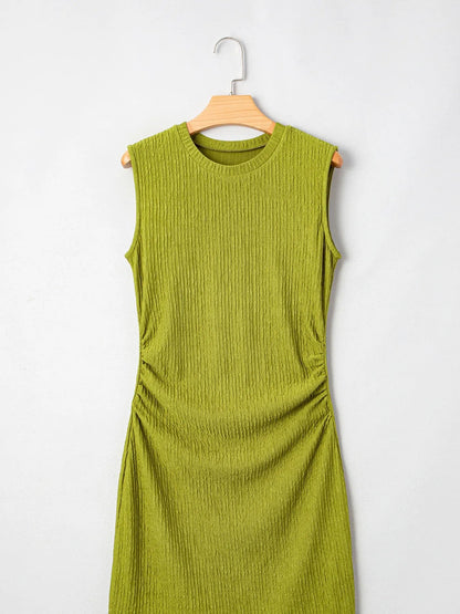 Sleeveless Ribbed Bodycon Dress - Goddess Vibes