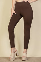 Solid High Waist Legging - Goddess Vibes