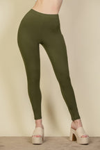 Solid High Waist Legging - Goddess Vibes
