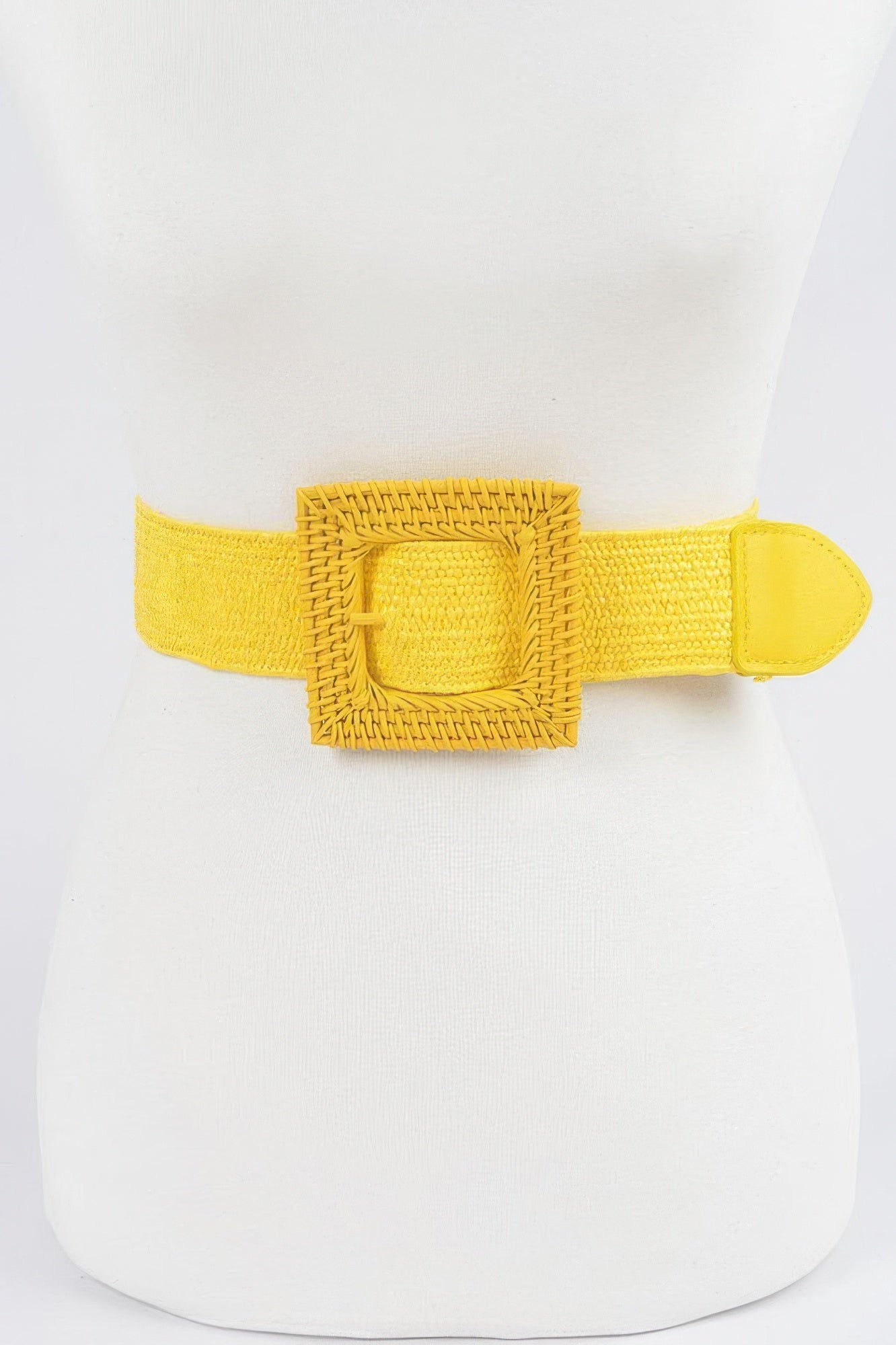 Square Straw Buckle Belt - Crowned Energy CO.