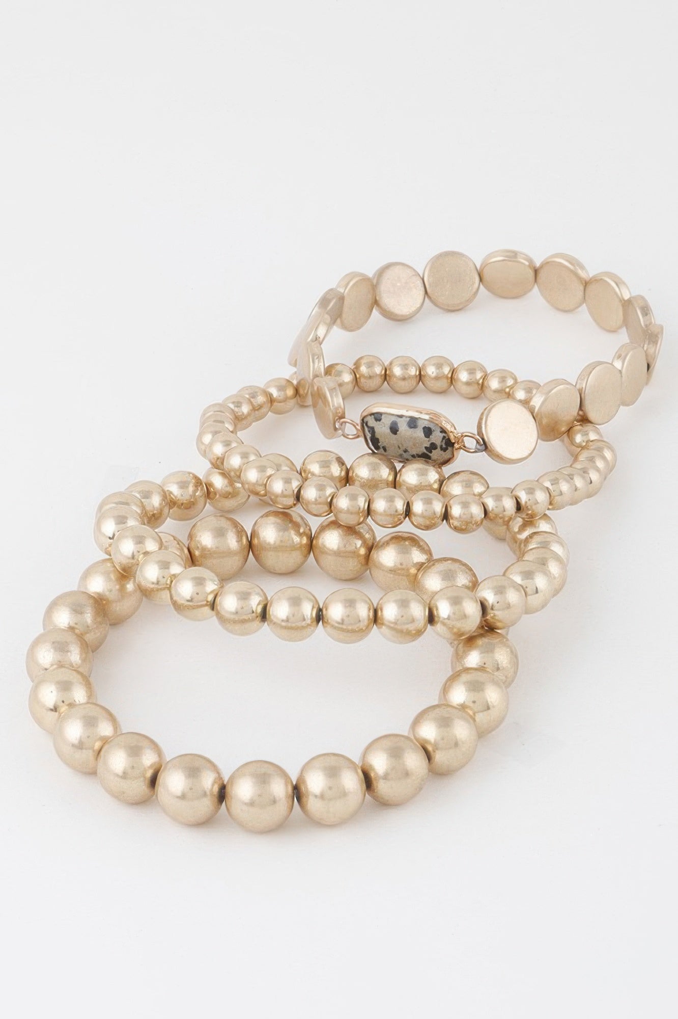 Stone Pendant Beaded Bracelet - Crowned Energy CO.