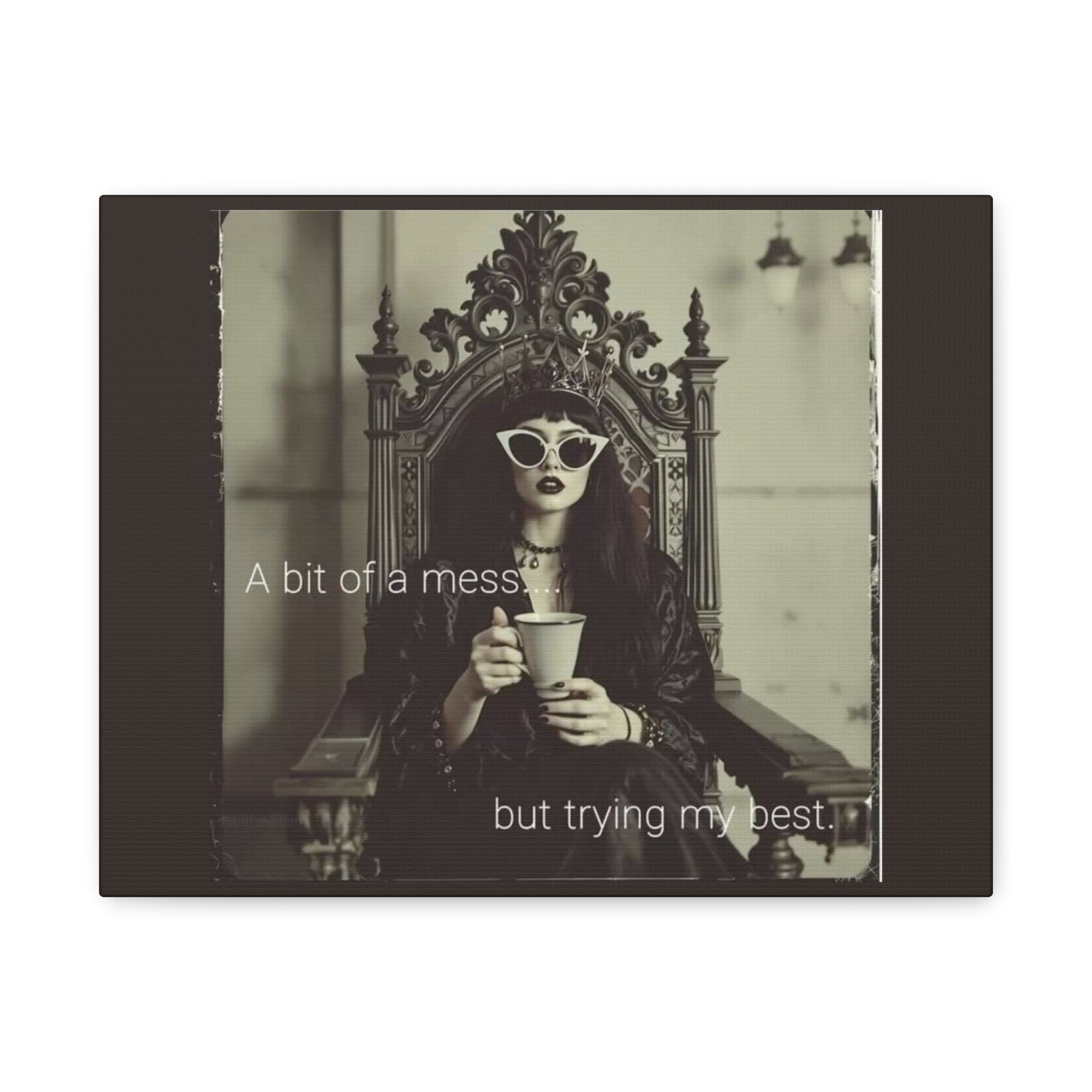 Crowned Energy CO. 14″ x 11″ (Horizontal) / 1.25" Printify Canvas Stretched Canvas Wall Art, Motivational Decor for Home, Inspirational Quote Art for Living Room or Office