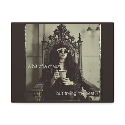 Stretched Canvas Wall Art, Motivational Decor for Home, Inspirational Quote Art for Living Room or Office - Goddess Vibes