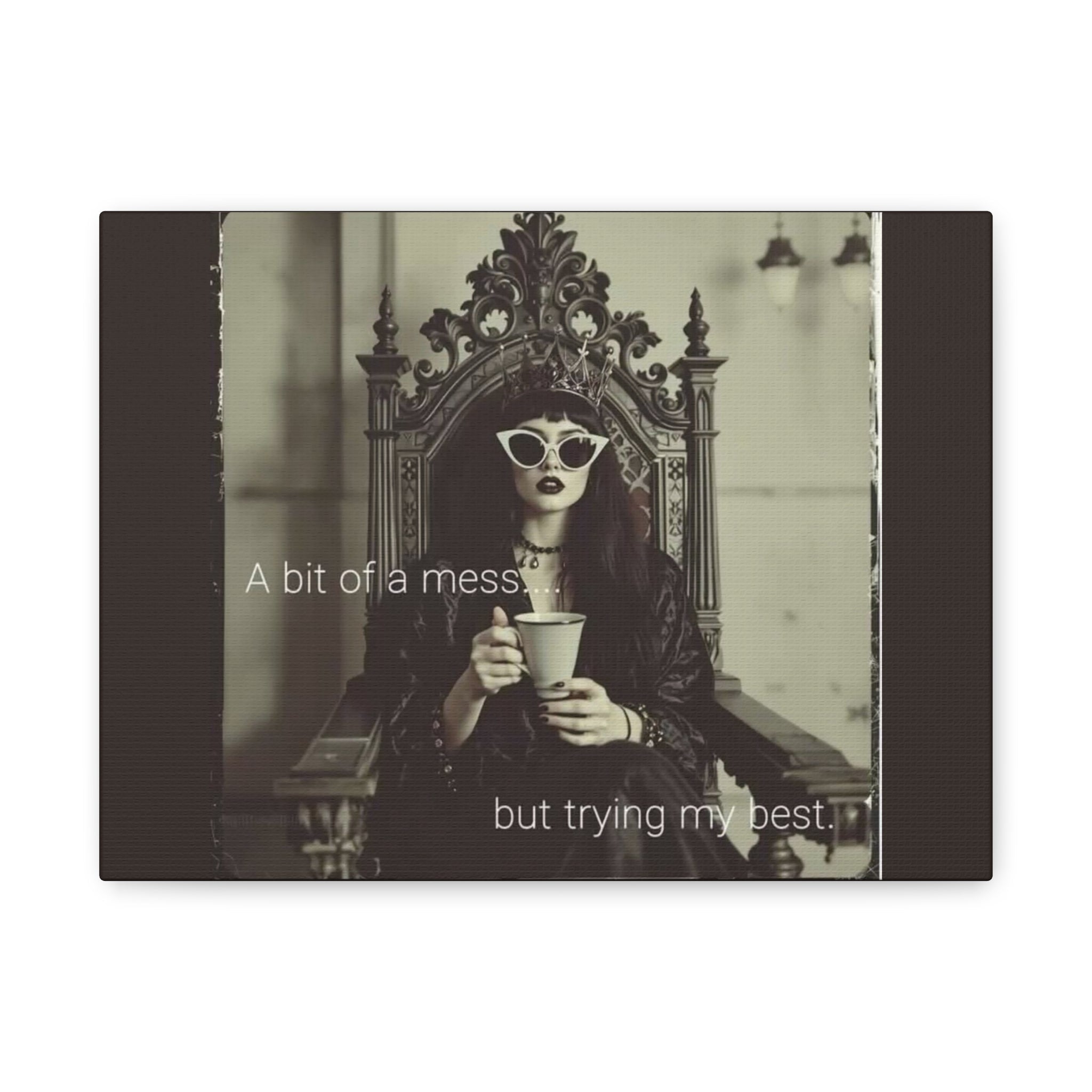 Crowned Energy CO. 12" x 9" (Horizontal) / 1.25" Printify Canvas Stretched Canvas Wall Art, Motivational Decor for Home, Inspirational Quote Art for Living Room or Office