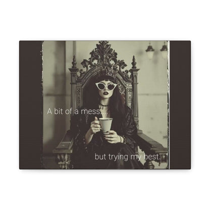 Stretched Canvas Wall Art, Motivational Decor for Home, Inspirational Quote Art for Living Room or Office - Goddess Vibes