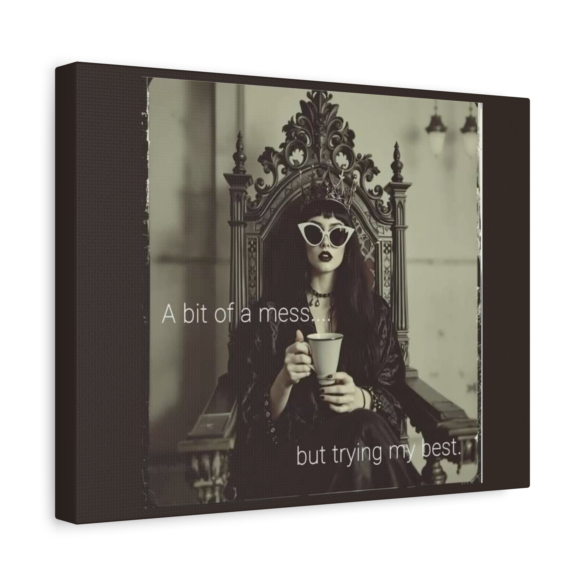 Crowned Energy CO. 12" x 9" (Horizontal) / 1.25" Printify Canvas Stretched Canvas Wall Art, Motivational Decor for Home, Inspirational Quote Art for Living Room or Office